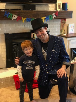 Magician Adam Stone at Happy Birthday Party for Magic