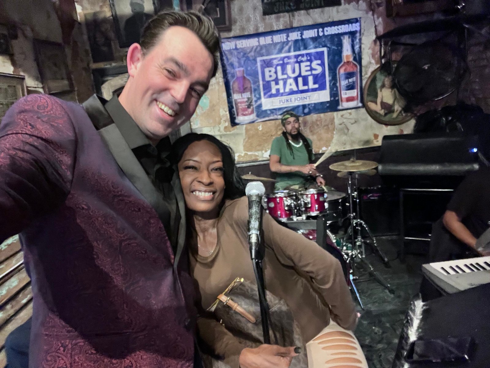 Adam Stone Memphis Event Performance Adam Stone Magic Adam Stone Magic Mentalist Adam Stone with a Singer Backstage at a Corporate Event in Memphis